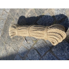 Канат джутовий тросовий звивки Діам. 6мм. 50 метрів.