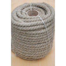 Канат лляний тросової звивки Діам. 22мм. 50 метрів.