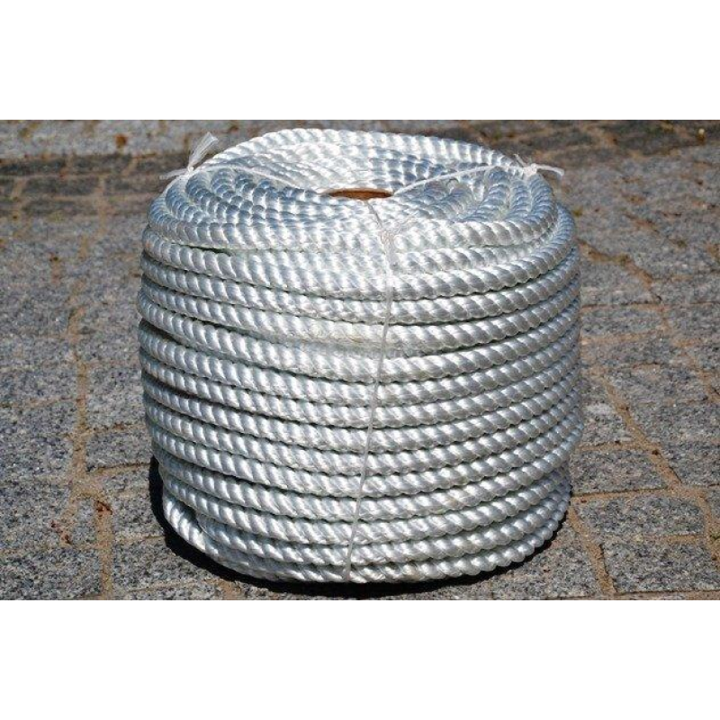 Канат поліамідний (капроновий) тросовий зв’язок Діам. 12мм. 50 метрів.