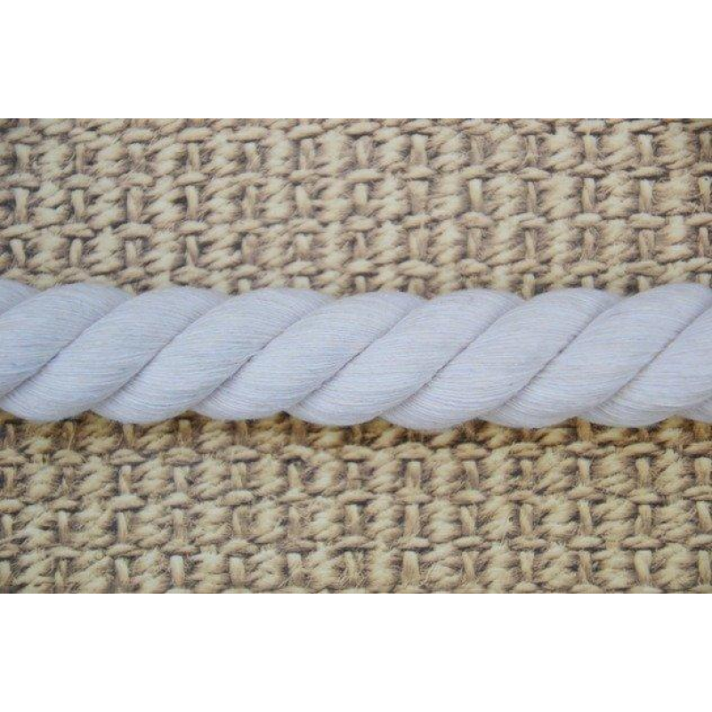 Канат бавовняний тросовий звивки Діам. 22мм. 50 метрів