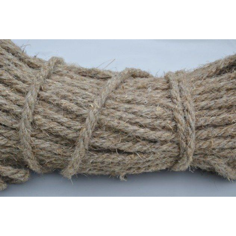 Канат лляний тросової звивки Діам. 12 мм.