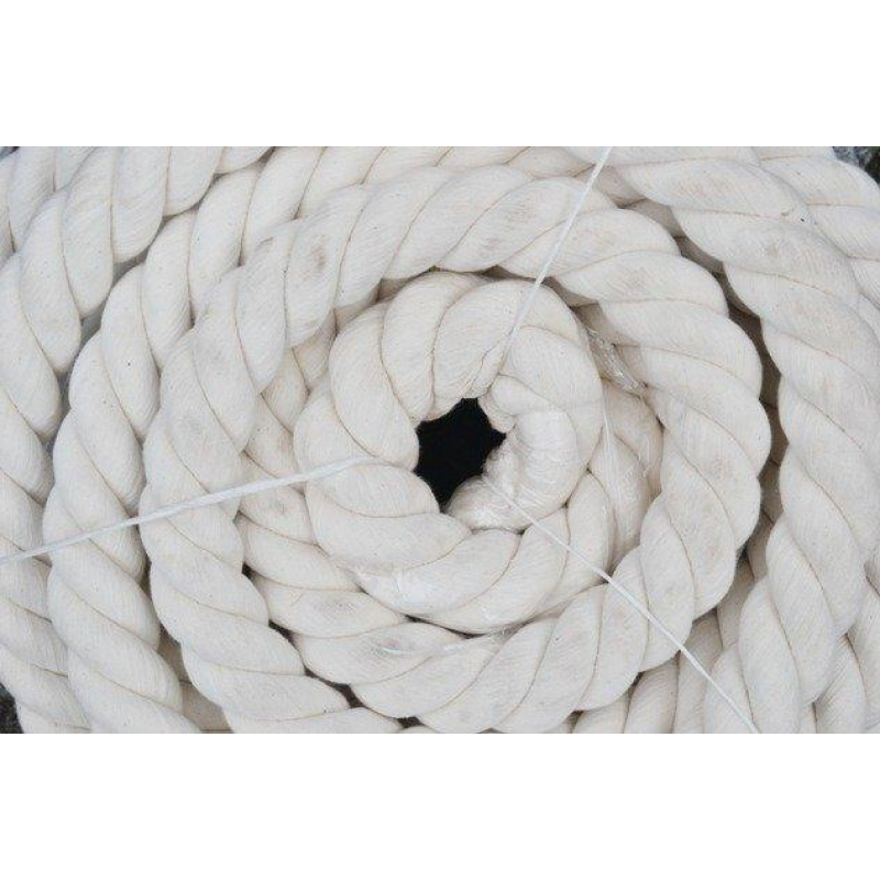 Канат бавовняний тросовий звивки Діам. 35мм. 50 метрів.