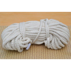 Канат бавовняний тросовий звивки Діам. 10мм. 100 метрів.