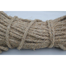 Канат лляний тросової звивки Діам. 12мм. 100 метрів.