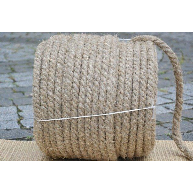 Канат лляний тросової звивки Діам. 20мм.