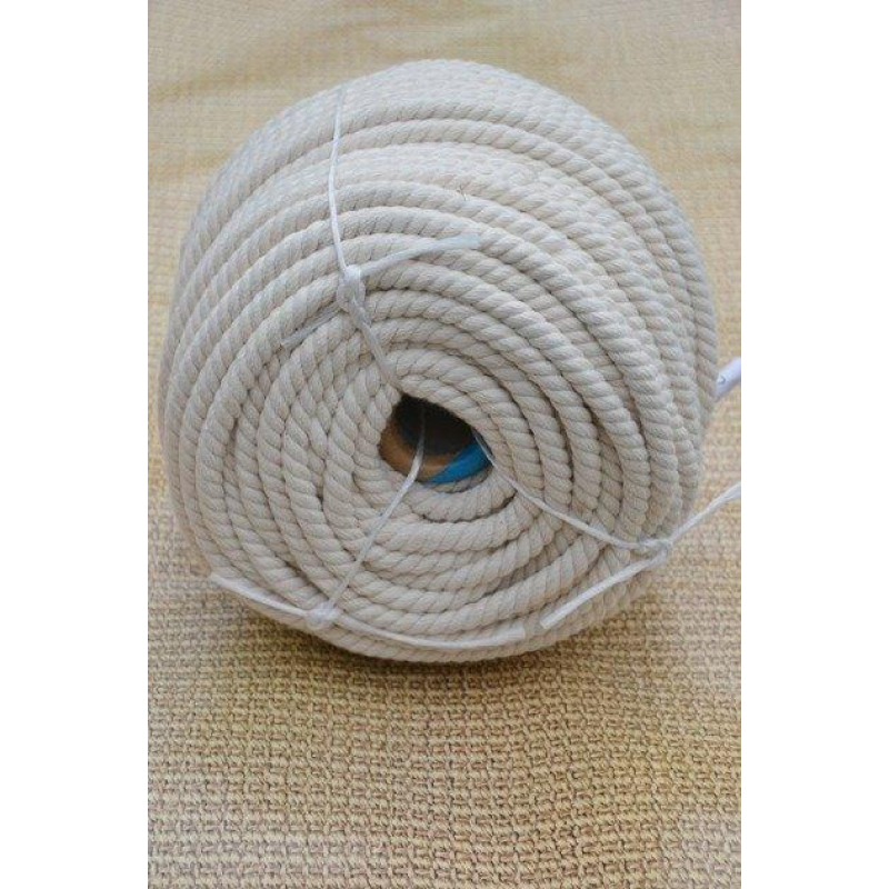 Канат бавовняний тросовий звивки Діам. 12мм. 100 метрів.