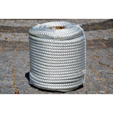 Канат поліамідний (капроновий) тросової звивки Діам. 8мм. 100 метрів.